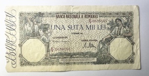 Bancnota Regalista - Romania - 100.000 Lei - 20.12.1946 - Regele Mihai I