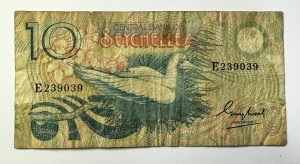 Bancnota Seychelles - 10 Rupees ( 1976-1990 )