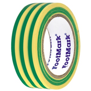 Bandă izolatoare, 20 m, verde/galben