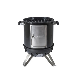 Barbecook BC-SMO-5017 Oskar S afumător și grătar emailat, negru, diametru 40cm - Img 3