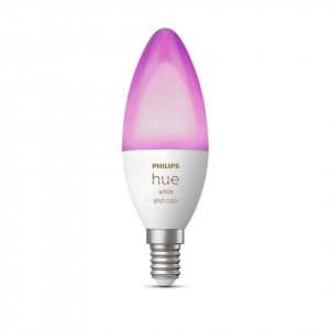 Bec LED RGB inteligent Philips Hue B39, Bluetooth, Zigbee, E14, 5.3W (25W), 470 lm, lumina alba si color - Img 3