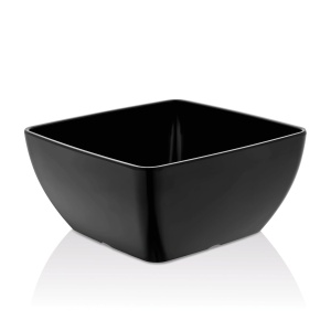 Bol pătrat din melamină, negru, 125x125x(h)65 mm - Img 1