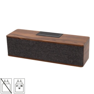 Boxa bluetooth incinta lemn, ideala birou, living, sunet clar, 10W, SAL RRT7 - Img 4