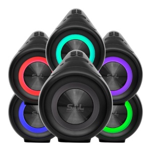 Boxa portabila Boombox, acumulator autonomic 30h, bluetooth, 2x25W, lumini LED RGB, SAL BT5000 - Img 5