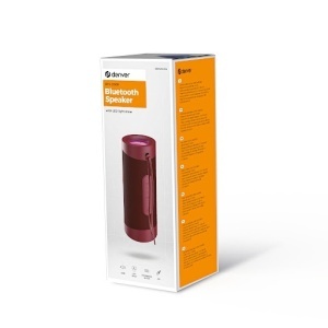 Boxa portabila, lumini LED RGB, 10W, ROSU, Denver BTV-208BU, produs resigilat - Img 2