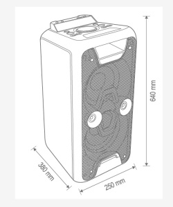 Boxa portabila petrecere Boombox, bluetooth, usb, card, 120W, LED RGB, SAL PAR 2200BT - Img 3