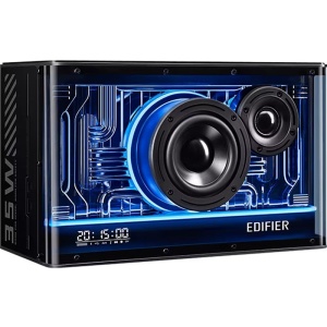 Boxa profesionala GAMING, lumini RGB, 40W, bluetooth 5.3, USB-A, USB-C, AUX, ecran LCD, Edifier QD35-BK - Img 7
