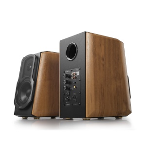 BOXE EDIFIER 2.0, RMS: 120W (2 x 25W, 2 x 35W), bluetooth, telecomanda wireless, volum, bass, treble, coaxial, optic, brown, "S1000MKII" - Img 3