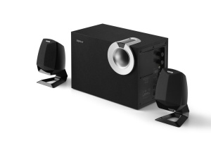 BOXE EDIFIER 2.1, RMS: 34W (2 x 8W, 1 x 18W), bluetooth, volum, bass; raport semnal-zgomot: #25dBA, frecventa raspuns - sateliti: 210Hz - 20kHz, black, "M201BT" - Img 2