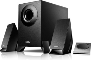 BOXE EDIFIER 2.1, RMS:8.5W(2x2W,1x4.5W),telecomanda pe fir,black;raport semnal-zgomot:85dBA,frecv rasp-sateliti:150Hz-20kHz,subwoofer:20Hz -170kHz, black,"M1360" - Img 2
