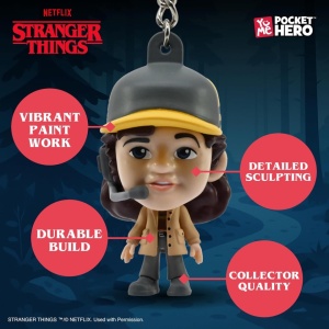 Breloc de colectie seria STRANGER THINGS Upside Down, personaj Dustin Henderson, produs licentiat ORIGINAL, YUME - Img 6