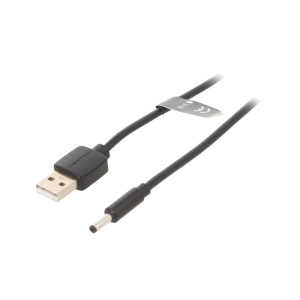 Cablu alimentare de la USB-A la DC, exterior 3.5mm, interior 1.35, 5V, 2A, 1.5m, Vention