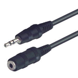 Cablu audio, mufă stereo 3,5 mm - priză stereo 3,5 mm, 5 m