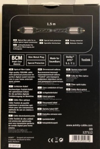 Cablu optic premium, ODT, toslink, 1.5m, Avinity - Img 2