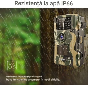 Camera supraveghere animale salbatice, FULL HD, 14MP, 42 led infrarosu, detectie miscare, time lapse, ecran LCD, AKASO - Img 6