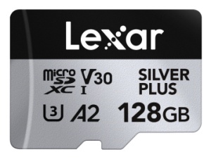 Card de memorie Lexar Professional SILVER Plus LMSSIPL128G-BNANG, 128GB, microSDXC, UHS-I U3, V30 "LMSSIPL128G-BNANG"
