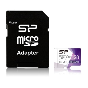 Card memorie Silicon Power memory card Superior Pro Micro SDXC 128GB UHS-I U3 V30 +adapter "SP128GBSTXDU3V20AB" - Img 2