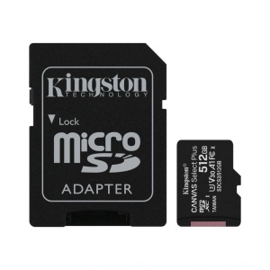 CARD MicroSD KINGSTON, 512 GB, MicroSDXC, clasa 10, standard UHS-I U3, "SDCS2/512GB"