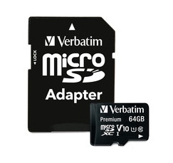Card MicroSDXC VERBATIM, 64GB, Clasa10,, "44084" - Img 2