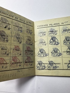 Carnet de membru al Consiliului Central al Sindicatelor din Republica Populară Romînă (RPR) - Img 2