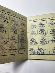 Carnet de membru al Consiliului Central al Sindicatelor din Republica Populară Romînă (RPR) - Img 5