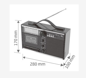 Casetofon tip retro, caseta, radio, usb, card, SAL RRT11B - Img 2