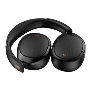 CASTI Edifier, wireless, standard, utilizare multimedia, smartphone, microfon pe casca,conectare prin Bluetooth 5.3,480mAh,driver 40mm, pliabile,ANC,USB-C, negru, "WH950NB-BK" - Img 3