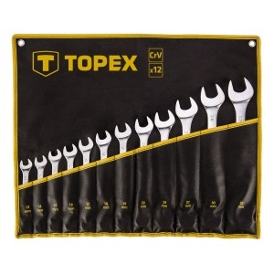 Chei combinate fixe - inelare 13-32 mm, 12 buc -set