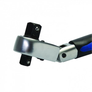 Cheie clichet cu cap dublu 7 poziții , 3/8" & 1/2" , Silverline Double Head Ratchet Handle - Img 2