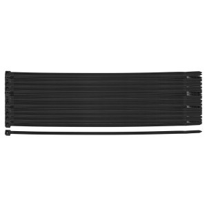 Coliere plastic EXTREME 4,8 × 300 mm, negru, 100 buc.