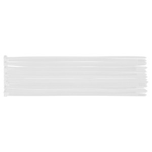 Coliere plastic EXTREME 7,6 × 300 mm, alb, 50 buc.