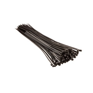 Coliere plastic negre, 3.6 x 300 mm, 100 buc -set