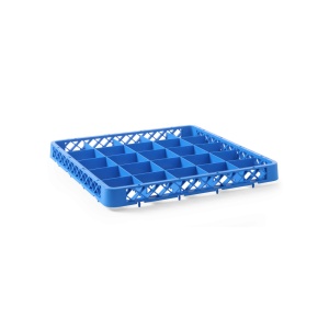 Cos universal pentru masina de spalat vase polietilena, Albastru Hendi 36 compartimente 500x500x(H)45 mm