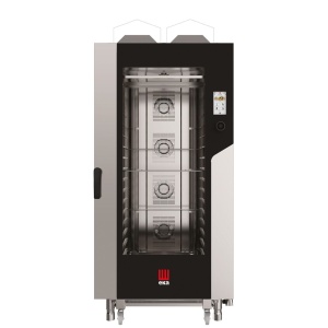 Cuptor pe gaz cu convectie cu abur Millennial Touch Screen Bakery, Tecnoeka, 16 tavi 600x400mm 230V/1450W, 30kW, 930x1160x(H)2060mm