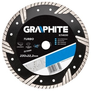 Disc diamantat 230mm, Turbo