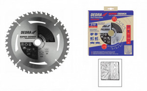 Disc pentru circular lemn , ultra-subtire, 1.6mm, 165x 24 dinti x centru 16, 20mm , Dedra - Img 2