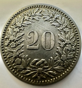 ELVETIA - 20 RAPPEN 1884 - Img 4