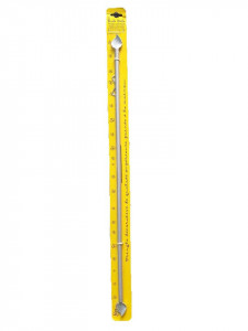 Függönytartó mini, bővíthető, 60 - 80 cm, 10mm, fém, ezüst, Rido Deko