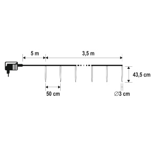 Ghirlandă luminoasă sloi de gheață, alb rece, adaptor IP44 - Img 4