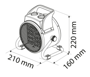 Incalzitor electric ceramic (PTC), 2kW - Img 3