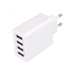 Incarcator de retea USB, 4x 3.1A, SUM 5A