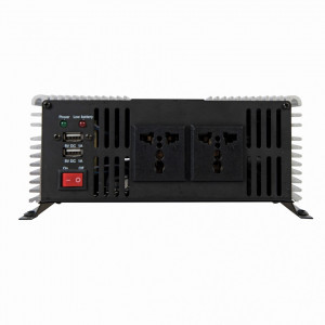 Inverter otthoni, autós, napelemes, 12v - 220v, 2000W, 2 x 1000W, usb 5V, Silverline - Img 2