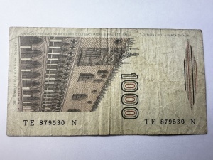 Italia - 1000 Lire ( 1962-1969 ) - Img 2