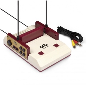 Joc retro, consola retro 8bit, caseta 274 jocuri, 2 controlere, compatibil jocuri discheta galbena Famicom, cablu AV RCA, alimentator, ORB Gaming - Img 4