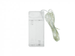 Karácsonyi installáció, 3m, elemes tápegység, 2 x 1,5V AA, többszínű LED-ek, VKTools - Img 3