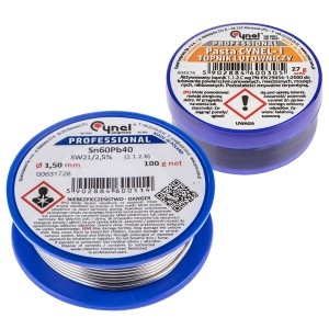 Kit lipire, fludor Sn 60%, diam. 1,5 mm, SW21 si pasta decapanta 27 g (blister)