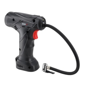 Kompresszor, légpumpa akkumulátorral, USB-C töltés, max. 10,3 bar, nyomásbeállítás, LCD kijelző, kerékpáradapterek, labda, léggömbök, Dedra - Img 6