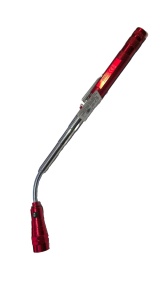 Lantena telescopica 45cm, LED, corp aluminiu, varf si spate magnetic, functionare 4 x baterii LR44, AG13, ROSU, Arlec