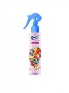 Légfrissítő, szobai illatosító, autó, 250 ml, mechanikus permetező, Bubble Gum, Royal, Royal, Royal