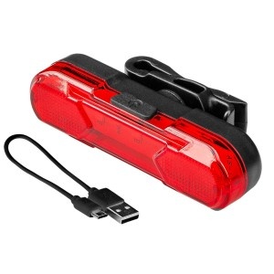 Lumina bicicleta, spate